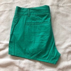 J Crew Chino Shorts- Seafoam Green